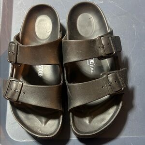 Birkenstock black Double Strap Sandals size 39 euro ladies 8-8.5-
